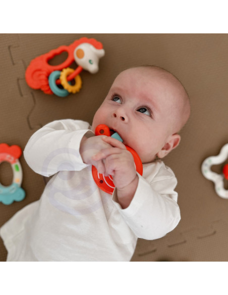 WOOPIE Zestaw Gryzaków Grzechotek Sensorycznych