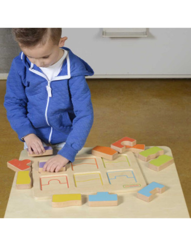 MASTERKIDZ Tablica Edukacjna Sorter Dopasowanie Kształty i Kolory