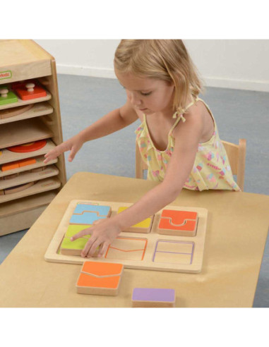 MASTERKIDZ Tablica Edukacjna Sorter Dopasowanie Kształty i Kolory