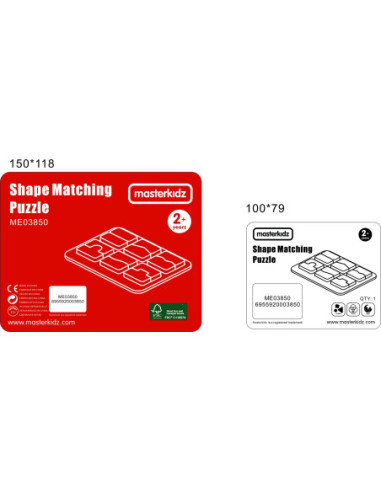 MASTERKIDZ Tablica Edukacjna Sorter Dopasowanie Kształty i Kolory