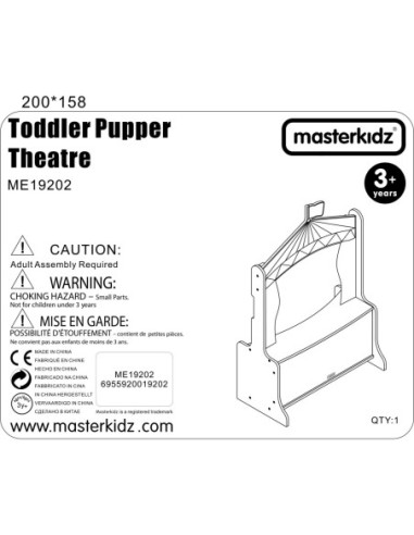 MASTERKIDZ Drewniany Teatrzyk dla Lalek Sklep Stragan