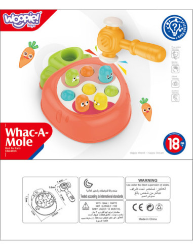 WOOPIE Gra Zręcznościowa Uderz Kreta Wbijanka