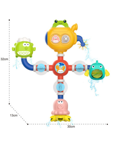 WOOPIE Zabawka do Kąpieli Wody Wanny Przelewowa Robot