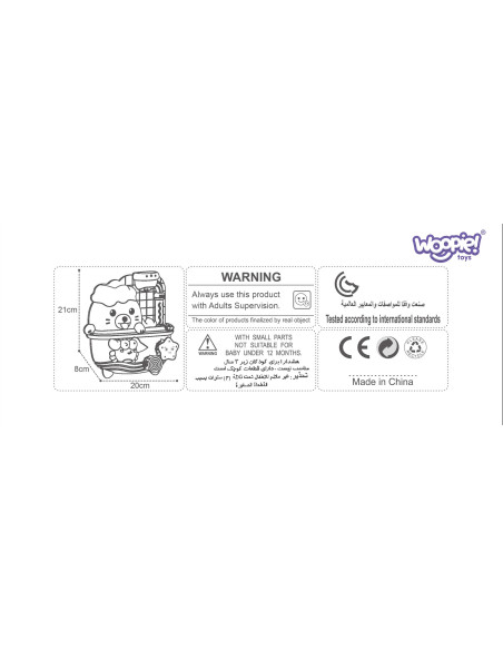 WOOPIE Zabawka do Kąpieli Przelewowa Foka w Wannie