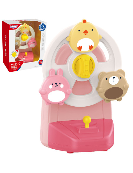 WOOPIE Pozytywka Karuzela Zwierzęta Zabawka Muzyczna Edukacyjna