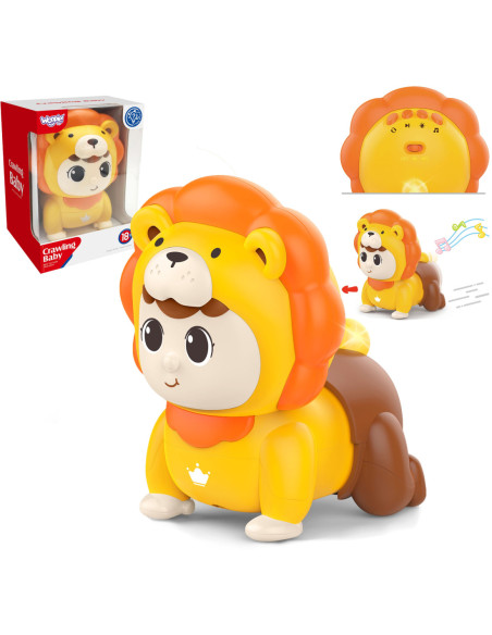 WOOPIE Raczkujący Bobas Zabawka z Melodiami Świecąca Interaktywna