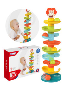 WOOPIE Kulodrom Tor Kulkowy Zestaw Spirala + 6 Kulek