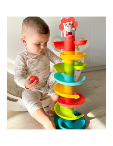 WOOPIE Kulodrom Tor Kulkowy Zestaw Spirala + 6 Kulek