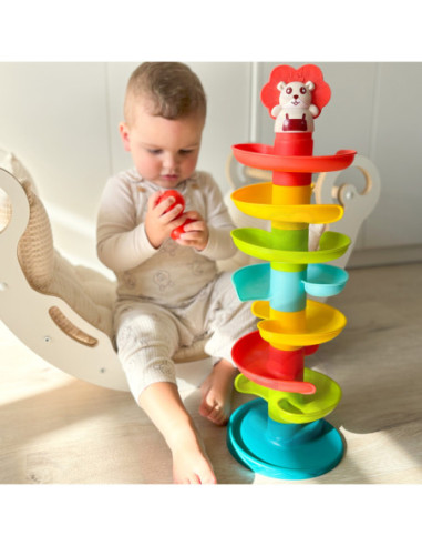 WOOPIE Kulodrom Tor Kulkowy Zestaw Spirala + 6 Kulek