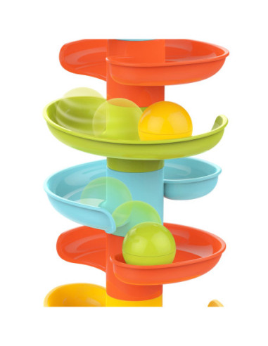 WOOPIE Kulodrom Tor Kulkowy Zestaw Spirala + 6 Kulek