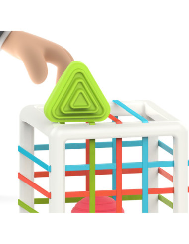 WOOPIE Elastyczna Kostka Sensoryczna Sorter dla Dzieci Kolorowe Kształty