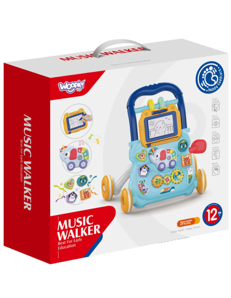 WOOPIE Interaktywny Chodzik Pchacz Muzyczny + Znikopis