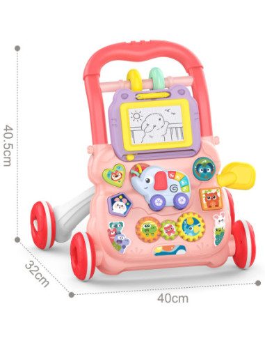 WOOPIE Interaktywny Chodzik Pchacz Muzyczny + Znikopis