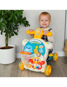 WOOPIE Pchacz Chodzik Stolik Edukacyjny Hulajnoga Jeździk 4w1 2