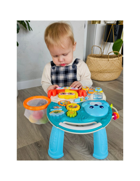 WOOPIE Pchacz Chodzik Stolik Edukacyjny Hulajnoga Jeździk 4w1