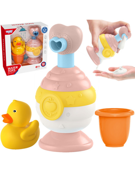 WOOPIE Zabawki do Kąpieli Kubeczek + Kaczuszka + Dozownik Mydła Zestaw