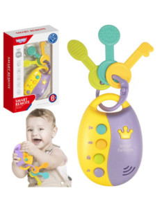 WOOPIE BABY Interaktywne Kluczki Samochodowe z Pilotem Gryzak 2w1