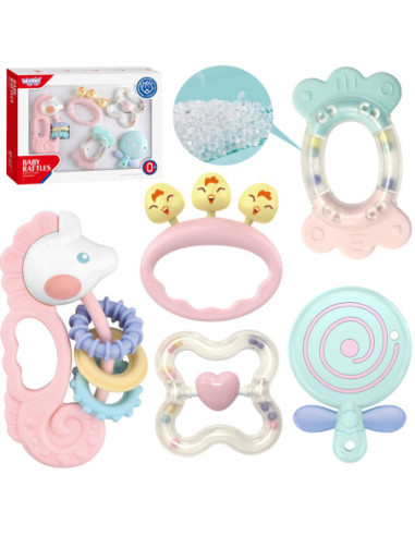 WOOPIE Zestaw Gryzaków Grzechotek Sensorycznych