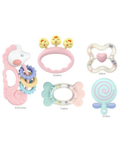 WOOPIE Zestaw Gryzaków Grzechotek Sensorycznych 2