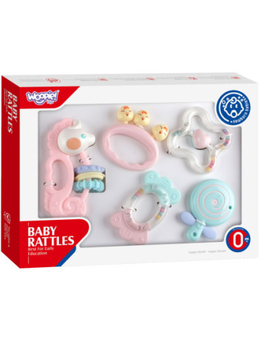 WOOPIE Zestaw Gryzaków Grzechotek Sensorycznych