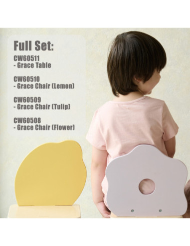 CLASSIC WORLD Pastelowy Stolik Grace dla Dzieci 3+