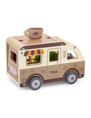 VIGA Drewniane Auto Kawiarnia