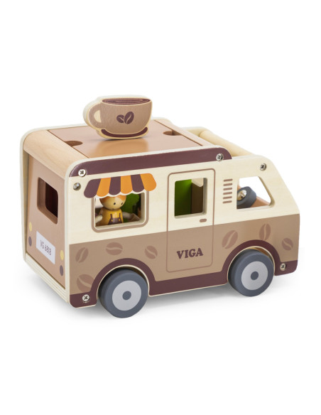 VIGA Drewniane Auto Kawiarnia