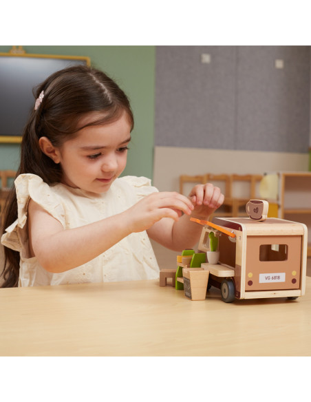 VIGA Drewniane Auto Kawiarnia