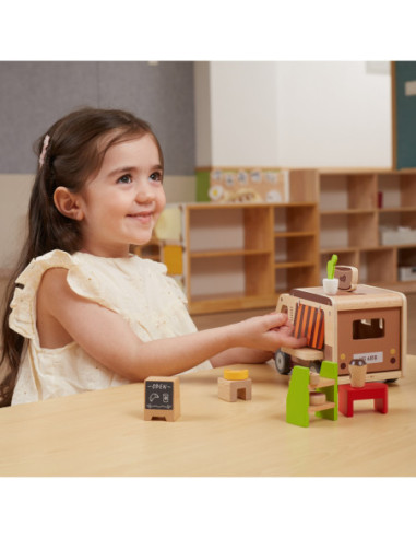 VIGA Drewniane Auto Kawiarnia