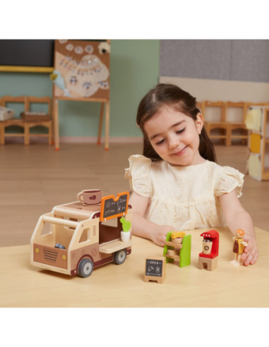 VIGA Drewniane Auto Kawiarnia