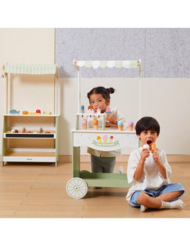 VIGA PolarB Drewniany Stragan z Lodami Lodziarnia Mobilna