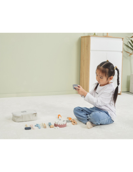 VIGA PolarB Drewniany Zestaw Dentysty Torba