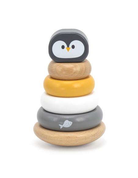 VIGA PolarB Drewniana Piramidka Edukacyjna - Pingwinek
