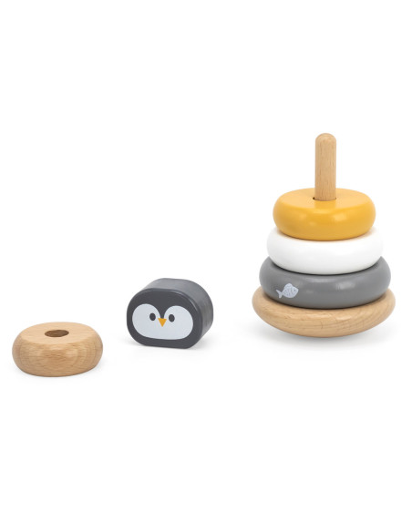 VIGA PolarB Drewniana Piramidka Edukacyjna - Pingwinek