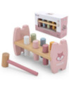 Viga PolarB Drewniana Przebijanka Wbijanka z Młoteczkiem Lisek Montessori
