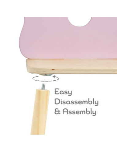 CLASSIC WORLD Pastelowe Krzesełko Grace dla Dzieci 3+ (Flower)