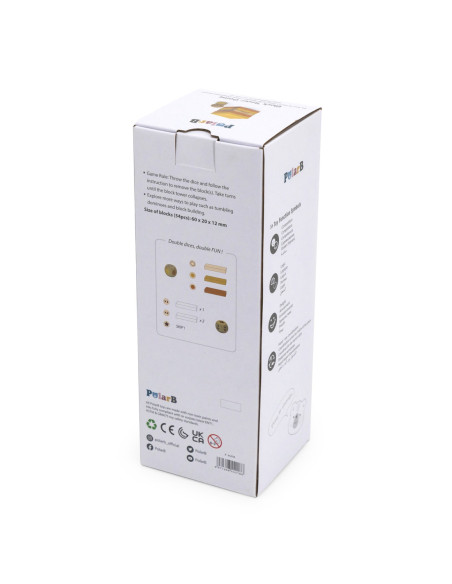 VIGA PolarB Drewniana Gra Wieża Układanka