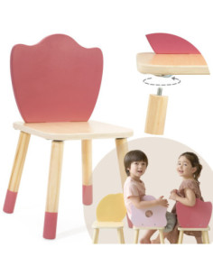 CLASSIC WORLD Pastelowe Krzesełko Grace dla Dzieci 3+ (Tulip)