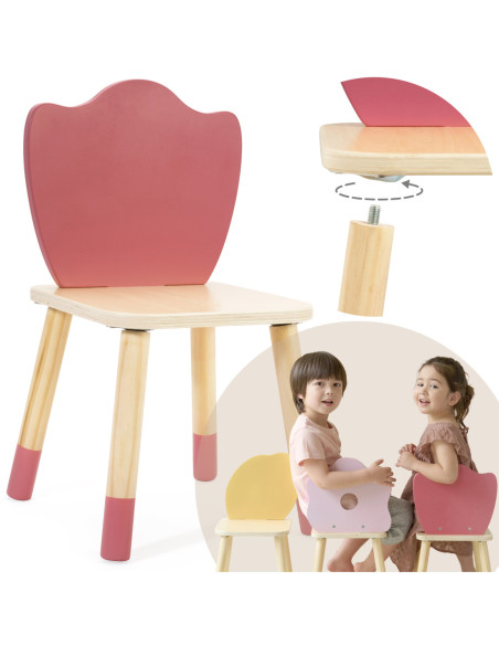 CLASSIC WORLD Pastelowe Krzesełko Grace dla Dzieci 3+ (Flower)