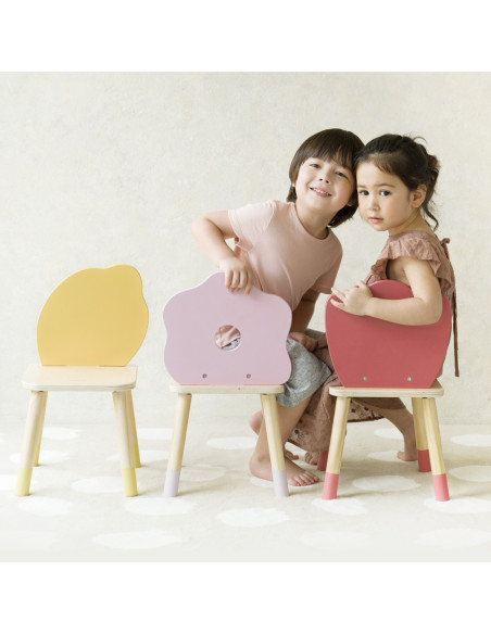 CLASSIC WORLD Pastelowe Krzesełko Grace dla Dzieci 3+ (Flower)