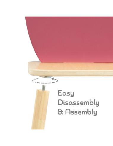 CLASSIC WORLD Pastelowe Krzesełko Grace dla Dzieci 3+ (Flower)