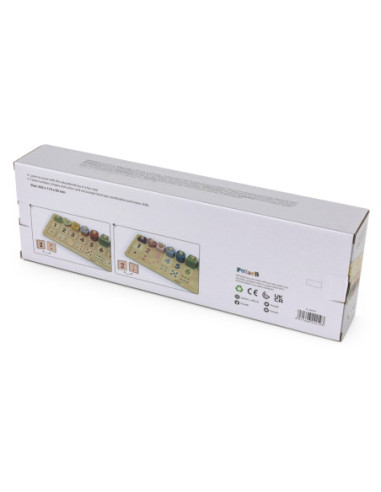 VIGA PolarB Drewniane Liczydło Sorter Nauka Liczb Montessori