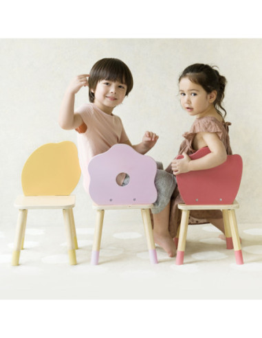 CLASSIC WORLD Pastelowe Krzesełko Grace dla Dzieci 3+ (Lemon)