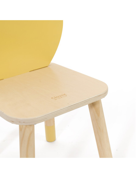CLASSIC WORLD Pastelowe Krzesełko Grace dla Dzieci 3+ (Lemon)
