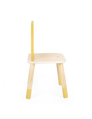 CLASSIC WORLD Pastelowe Krzesełko Grace dla Dzieci 3+ (Lemon)