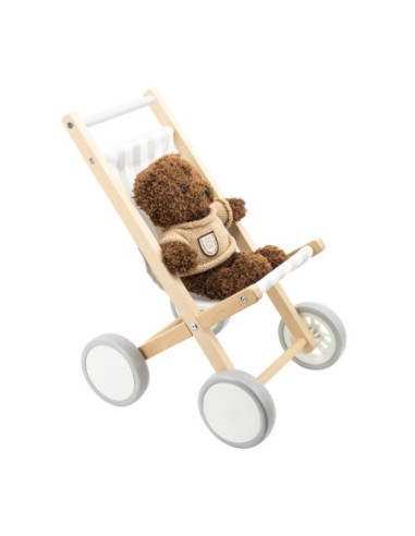 VIGA Drewniany Wózek Dla Lalek Spacerówka