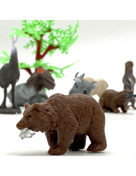 WOOPIE Zestaw Figurki Dzikie Zwierzęta 15 szt.