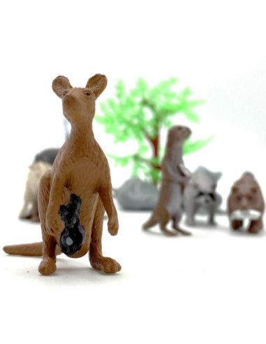 WOOPIE Zestaw Figurki Dzikie Zwierzęta 15 szt.