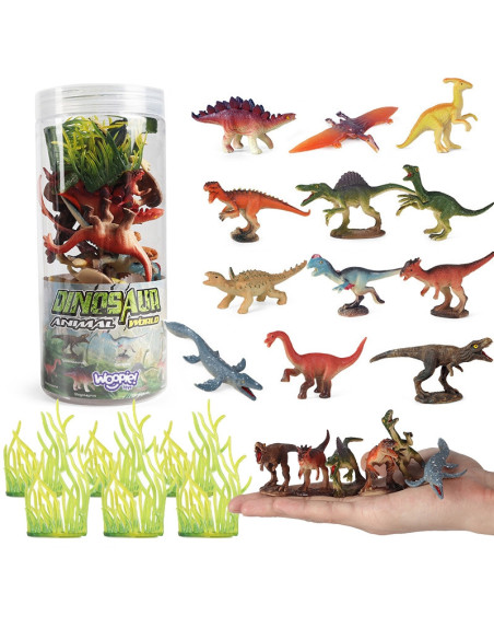 WOOPIE Zestaw Figurki Dinozaury 18 szt. - wersja 1
