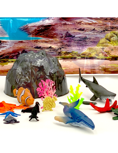 WOOPIE Zestaw Figurki Zwierzeta Morskie 34 szt.